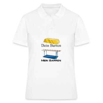 Dein Barren mein Barren Turnen - Frauen Polo Shirt - Weiß - Vorne - Ailine (174cm)