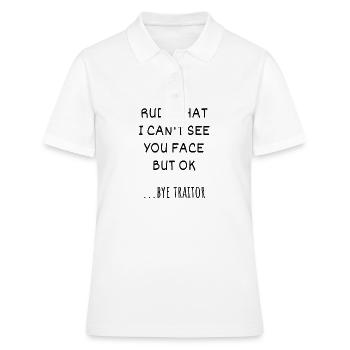 Marche des employés pour les femmes, marche des employés - Polo Femme - blanc - Devant - Ailine (174cm)