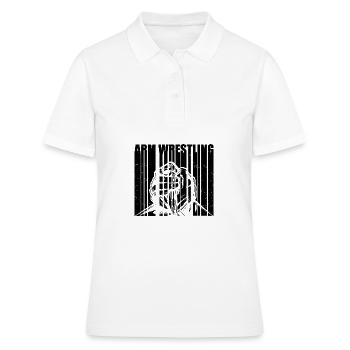 Arm Wrestling - Frauen Polo Shirt - Weiß - Vorne - Ailine (174cm)