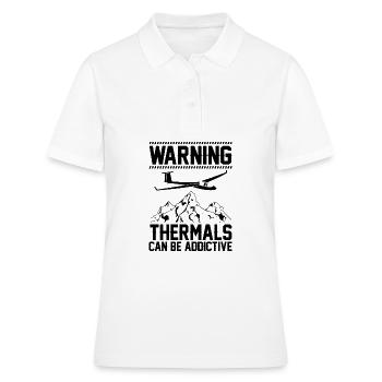 Mouches thermiques | Cadeaux planeurs planeurs - Polo Femme - blanc - Devant - Ailine (174cm)