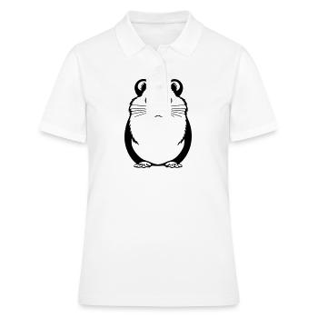 Hamster - Frauen Polo Shirt - Weiß - Vorne - Ailine (174cm)