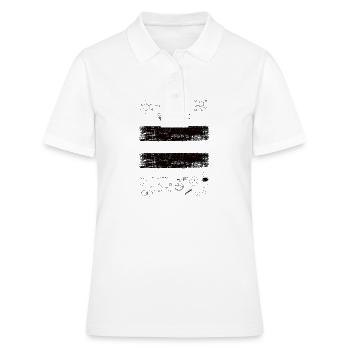 Chemie Hintergrund Strukturformel Banner - Frauen Polo Shirt - Weiß - Vorne - Ailine (174cm)