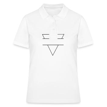 Triangle logo - Triangle symbol - Women's Polo Shirt - white - Front - Ailine (174cm)
