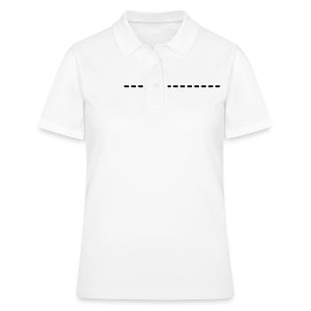 dashed line - Women's Polo Shirt - white - Front - Ailine (174cm)