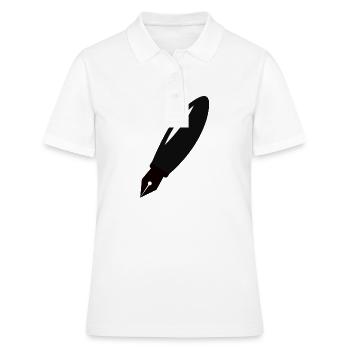 Remplissage de stylo - Polo Femme - blanc - Devant - Ailine (174cm)