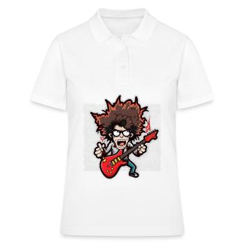 Jamming sur scène - Polo Femme - blanc - Devant - Ailine (174cm)