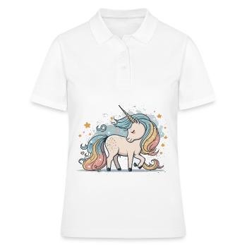 Paradis du pastel - Polo Femme - blanc - Devant - Ailine (174cm)