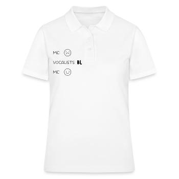 Musique Blegh Metal - Polo Femme - blanc - Devant - Ailine (174cm)