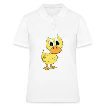 Canard jaune canard petit mignon pour les enfants - Polo Femme - blanc - Devant - Ailine (174cm)
