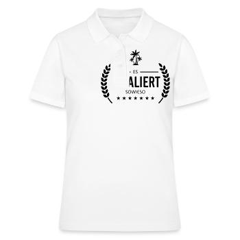 ES ESCALATED - Badge - Polo Femme - blanc - Devant - Ailine (174cm)