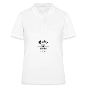 Maler - Frauen Polo Shirt - Weiß - Vorne - Ailine (174cm)