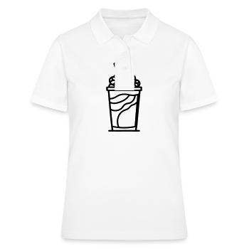 Milchshake - Frauen Polo Shirt - Weiß - Vorne - Ailine (174cm)