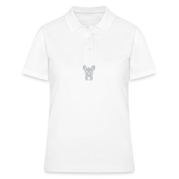 Petit chinchilla mignon - Polo Femme - blanc - Devant - Ailine (174cm)