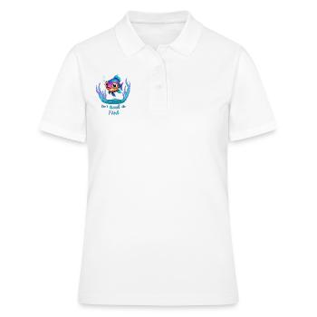 Fass den Fisch nicht an ! - Frauen Polo Shirt - Weiß - Vorne - Ailine (174cm)