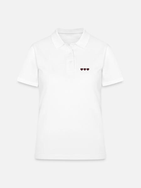 Trois vies - Polo Femme - blanc