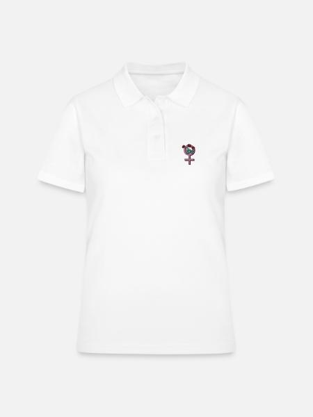 Girl Empowerment - Frauen Polo Shirt - Weiß