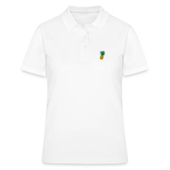 Ananas - Frauen Polo Shirt - Weiß - Vorne - Ailine (174cm)