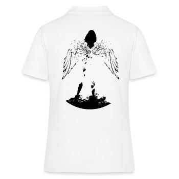 Ange aux ailes - Polo Femme - blanc - Dos - Ailine (174cm)
