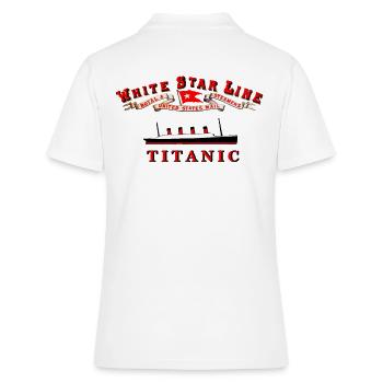 TITANIC WHITE STAR LINE - Polo Femme - blanc - Dos - Ailine (174cm)