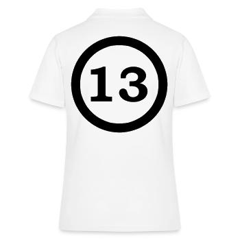Chiffres - Polo Femme - blanc - Dos - Ailine (174cm)