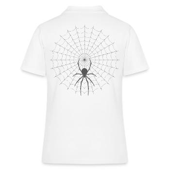 Silhouette de toile d’araignée - Polo Femme - blanc - Dos - Ailine (174cm)