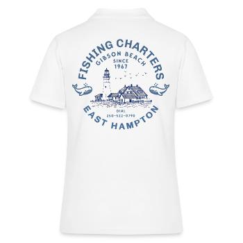 Fishing Charter East Hampton - Polo Femme - blanc - Dos - Ailine (174cm)