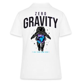Astronautes en apesanteur terrestre Espace - Polo Femme - blanc - Dos - Ailine (174cm)