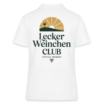 Wine Delicious Wine Club Amateurs de vin Vin rouge - Polo Femme - blanc - Dos - Ailine (174cm)
