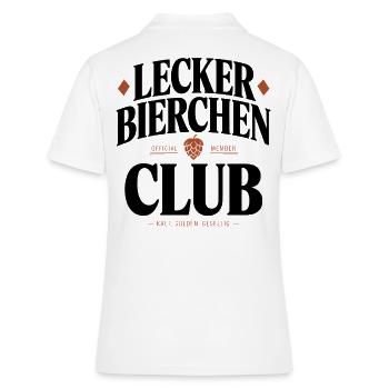 Lecker Bierchen Club Bier Spruch JGA Malle Bier - Polo Femme - blanc - Dos - Ailine (174cm)