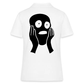 Visage de la peur - Polo Femme - blanc - Dos - Ailine (174cm)