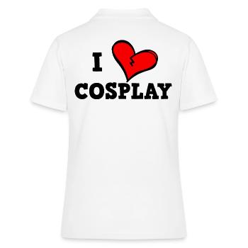 J’adore le cosplay - Polo Femme - blanc - Dos - Ailine (174cm)