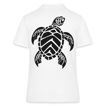 Tortue marine - Polo Femme - blanc - Dos - Ailine (174cm)