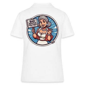 Potins de femme au foyer : Mauvais conseils gratuits - Polo Femme - blanc - Dos - Ailine (174cm)
