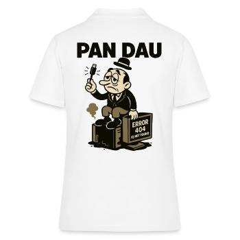 müder DAU mit usb und computer 404 - Frauen Polo Shirt - Weiß - Hinten - Ailine (174cm)