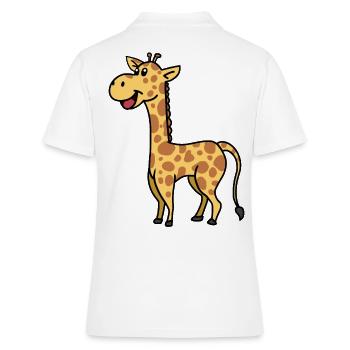 Girafe Giraffen Animaux sauvages Animaux Animaux Animaux Enfants - Polo Femme - blanc - Dos - Ailine (174cm)