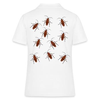 Cafard cafard insecte - Polo Femme - blanc - Dos - Ailine (174cm)