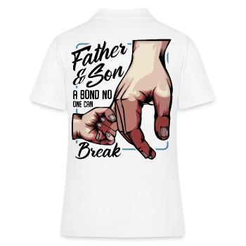 Väter Söhne Beste Freunde Cool Sprüche Geschenk - Frauen Polo Shirt - Weiß - Hinten - Ailine (174cm)