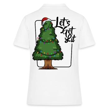 arbre de Noël - Polo Femme - blanc - Dos - Ailine (174cm)