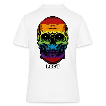 LGBT - Polo Femme - blanc - Dos - Ailine (174cm)