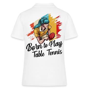 Ping-pong - Polo Femme - blanc - Dos - Ailine (174cm)