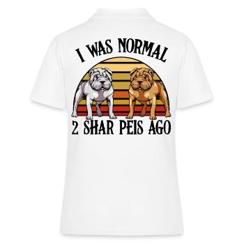 Shar Pei - Frauen Polo Shirt - Weiß - Hinten - Ailine (174cm)