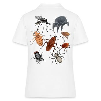 Ravageurs Insectes Animaux de compagnie Vermine - Polo Femme - blanc - Dos - Ailine (174cm)
