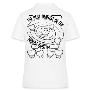 Dentiste - Polo Femme - blanc - Dos - Ailine (174cm)