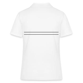 Zwei Striche - Frauen Polo Shirt - Weiß - Hinten - Ailine (174cm)