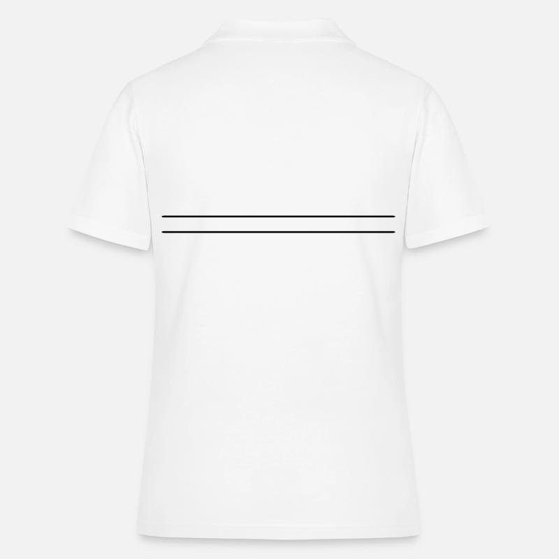 Deux lignes - Polo Femme - blanc