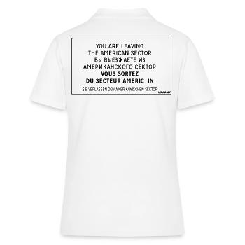 Checkpoint Charlie Berlin bouclier, chemise - Polo Femme - blanc - Dos - Ailine (174cm)