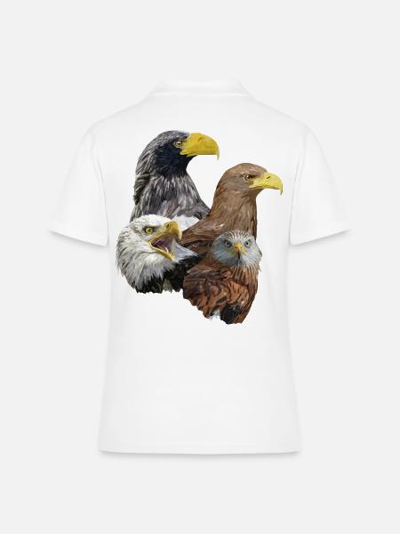 Greifvogel - Frauen Polo Shirt - Weiß