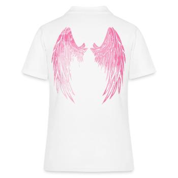 2reborn angelwings engelfügel Angel Engel rose - Polo Femme - blanc - Dos - Ailine (174cm)