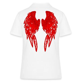 2reborn Angelwings Ange Aile Ange Devil red - Polo Femme - blanc - Dos - Ailine (174cm)