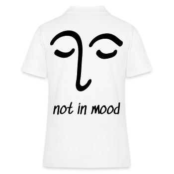 Gesicht Not in Mood Zeichnung Auge Geschenk - Frauen Polo Shirt - Weiß - Hinten - Ailine (174cm)